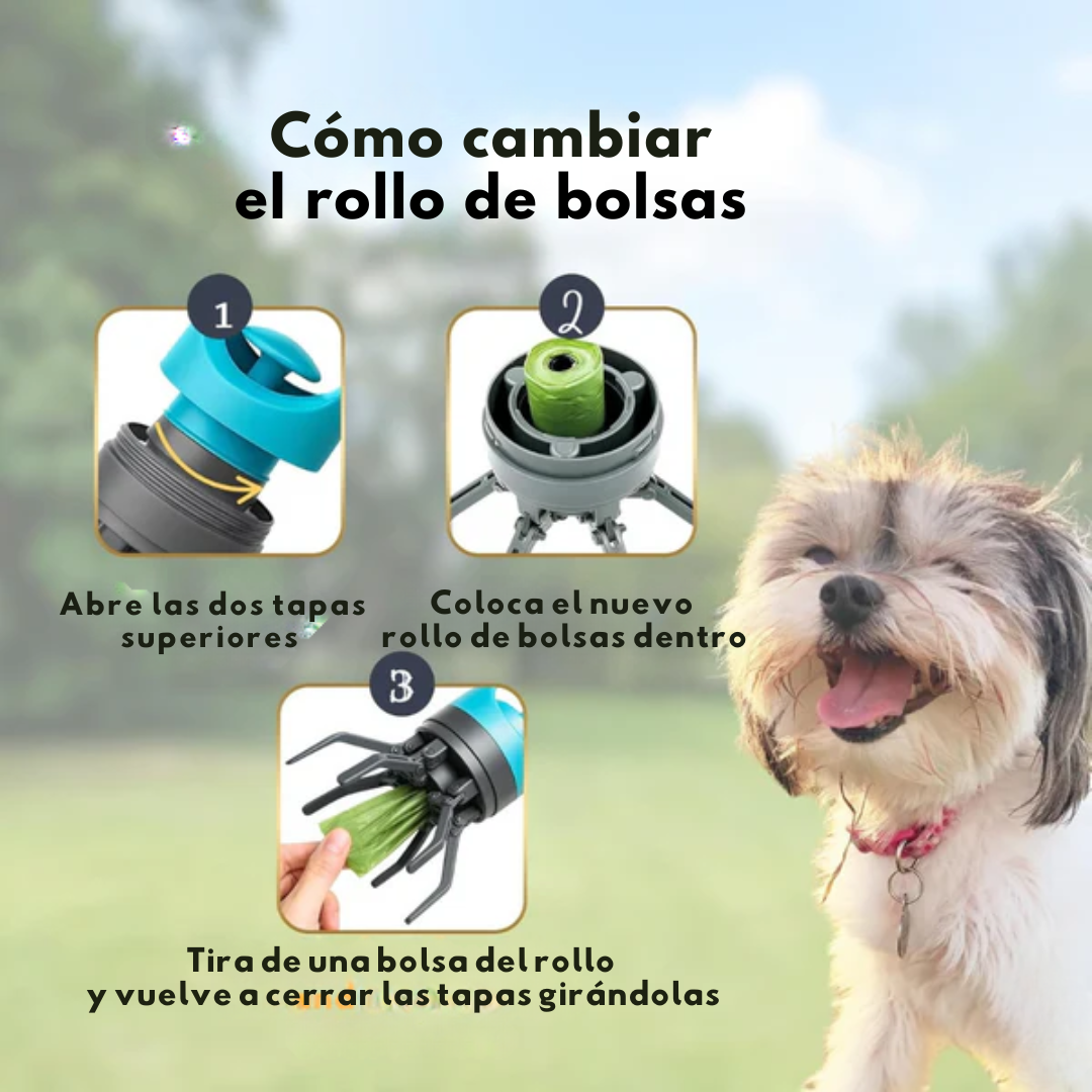 Recogedor de Heces Portátil para Perros